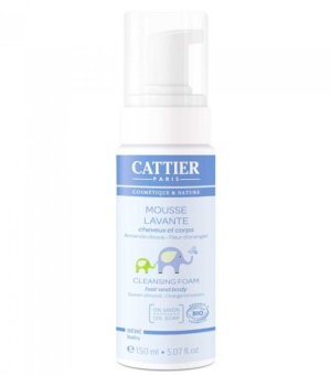Mousse lavante cheveux et corps bébé