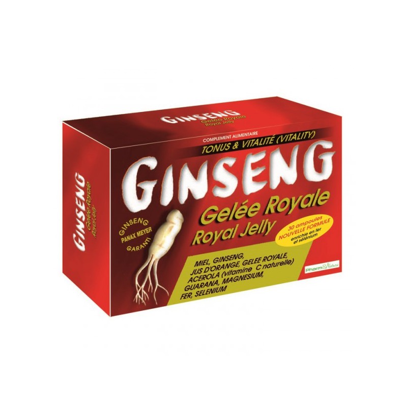 Ginseng gelée royale ampoules Distrimar Maroc