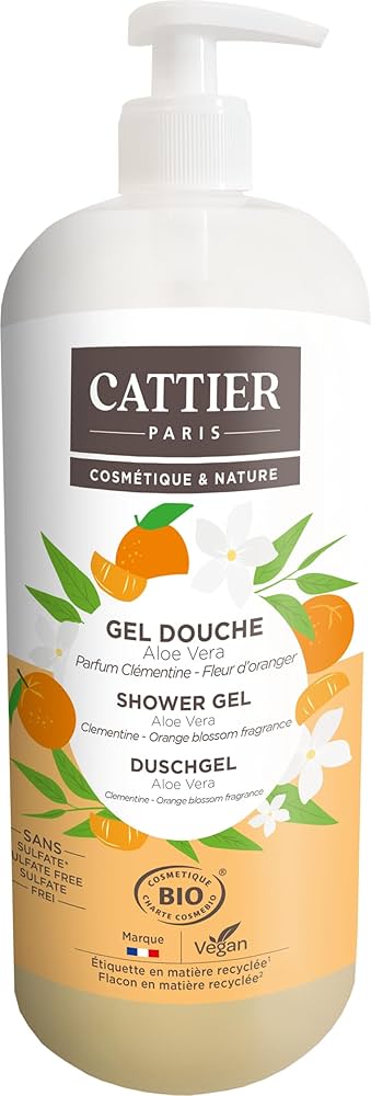 Gel douche Aloe Vera parfum clementine / Fleur d'oranger